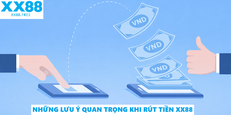 Những lưu ý quan trọng khi rút tiền XX88